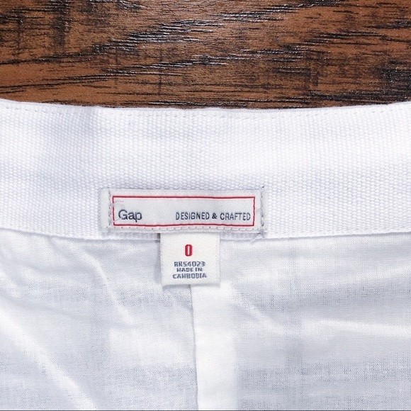 GAP • NWT pleated flounce skirt striped cotton white blue nautical coastal prep - Picture 6 of 8